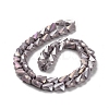 Electroplated Glass Beads Strands GLAA-G092-A-04-3