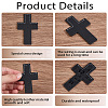 3Pcs 3 Colors Leather Bookmarks AJEW-CP0003-83-6