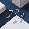 304 Stainless Steel Stud Earring Findings X-STAS-G224-21S-03-4