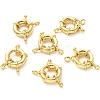 Rack Plating Brass Spring Ring Clasps KK-YW0001-47-2