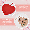 3Pcs 3 Colors Imitation Leather Earring Display Cards EDIS-FG0001-66-4