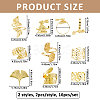 16Pcs 8 Styles Alloy Napkin Rings AJEW-FH0009-21-2