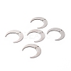 201 Stainless Steel 2-Loop Link Charms X-STAS-N090-LA039-P-4