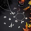 24Pcs 6 Style 201 and 304 Stainless Steel Pendants STAS-UN0034-07-3