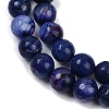 Natural Agate(Dyed & Heated) Beads Strands G-G079-A09-03-4