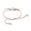 Adjustable Braided Bead Bracelets BJEW-JB05152-01-3