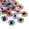 Printed Transparent Glass Cabochons GL-CBAA22A-10-2