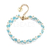 Column Woven Glass Beaded Bracelets for Women BJEW-MZ00110-02-1