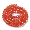 Baking Electroplate Glass Beads Strands DGLA-A039-J10mm-B01-2