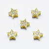 Brass Micro Pave Cubic Zirconia Pendants ZIRC-G130-09G-NR-1