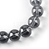 Electroplate Glass Beads Strands EGLA-Q062-6mm-A06-2