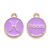 Alloy Enamel Pendants LS-X-ENAM-S124-01B-01H-1