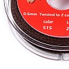 2-Ply Round Waxed Cotton Thread Cords YC-T004-01A-08-2