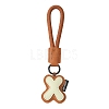 PU Leather Letter Pendant Decoration HJEW-YWC0002-001X-1