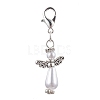 Plastic Imitation Pearl Pendant Decorations HJEW-JM01695-1