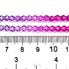 Gradient Color Baking Paint Glass Bead Strands X-DGLA-A039-T6mm-A09-5