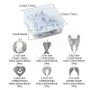 30Pcs 6 Styles Alloy Pendant FIND-YW0003-38-4