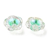 UV Plating Rainbow Iridescent Acrylic Beads OACR-A014-03H-2