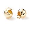 Rack Plating Brass Round Ball Chunky Hoop Earrings for Women EJEW-C029-04G-2