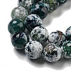 Faceted Natural Fire Crackle Agate Beads Strands G-F447-12mm-N11-4