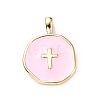 Brass Enamel Pendants KK-G417-01LG-10-1