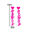 Word HOWDY Acrylic Dangle Stud Earrings FS-WGBB6AA-02-2