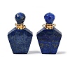 Natural Lapis Lazuli Openable Perfume Bottle Pendants G-I381-02G-06-1