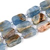 Natural Blue Calcite Beads Strands G-C098-A33-01-4