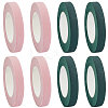 8 Rolls 2 Colors Paper Floral Tape for Bouquet Stem Wrap AJEW-CN0005-47-7