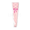 Bowknot Print Transparent PE Cone Flower Sleeves ABAG-FZC0002-001H-7