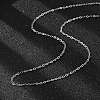 Tarnish Resistant Classic Plain 304 Stainless Steel Mens Womens Cable Chain Necklaces STAS-M174-025P-2