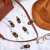 6Pcs Cattlehide Leather Cable Straps HJEW-FH00226-4