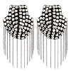 Fashionable Punk Style Chain Tassel Epaulettes DIY-WH0304-475P-1