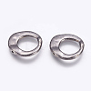 Tibetan Style Irregular Ring Bead Frames X-K081Z052-1