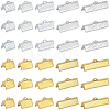 200Pcs 10 Styles Alloy Ribbon Ends FIND-SC0021-78-1