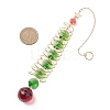 Glass Christmas Tree Hanging Suncatchers HJEW-JM04571-3