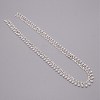 Brass & ABS Imitation Pearl & Rhinestone Cup Chains CHC-WH0007-01-2