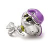 Halloween Brass Enamel European Beads X1-KK-A203-04A-P-2