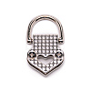 Zinc Alloy Bag Lock Catch Clasps FIND-TAC0007-12P-2