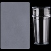 Plastic Nail Art Stamper Scraper with Cap MRMJ-CP0001-53-7