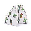 Polycotton(Polyester Cotton) Packing Pouches Drawstring Bags ABAG-T007-02L-2