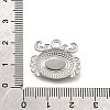 304 Stainless Steel Pave Natural Paua Shell Pendants STAS-C122-21B-01P-3