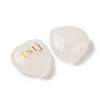 Natural Quartz Crystal Heart Engraving MBTI Figurines Statues for Home Office Desk Decorations X1-G-K353-05A-2