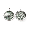 Natural & Synthetic Mixed Gemstone Locket Pendants G-G982-01P-3