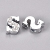 Alloy Slide Charms PALLOY-WH0066-21S-1