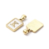 Ion Plating(IP) 304 Stainless Steel Pave Shell Pendants STAS-G327-01G-K-2