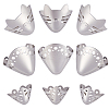 Gorgecraft 6Pcs 3 Style Alloy Shoes Creases Protector FIND-GF0004-89P-1