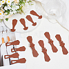 8Pcs 1-Hole PU Leather Buttons FIND-GF0008-82B-4