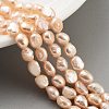 Natural Cultured Freshwater Pearl Beads Strands PEAR-P062-32B-2