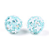 Handmade Polymer Clay Rhinestone and Resin Beads CLAY-T022-01C-3